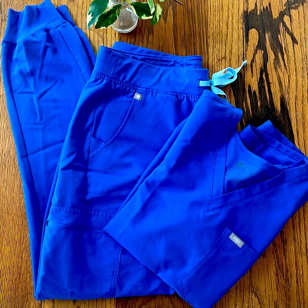 Figs Medium Tall Royal Blue Zamora and Catarina set